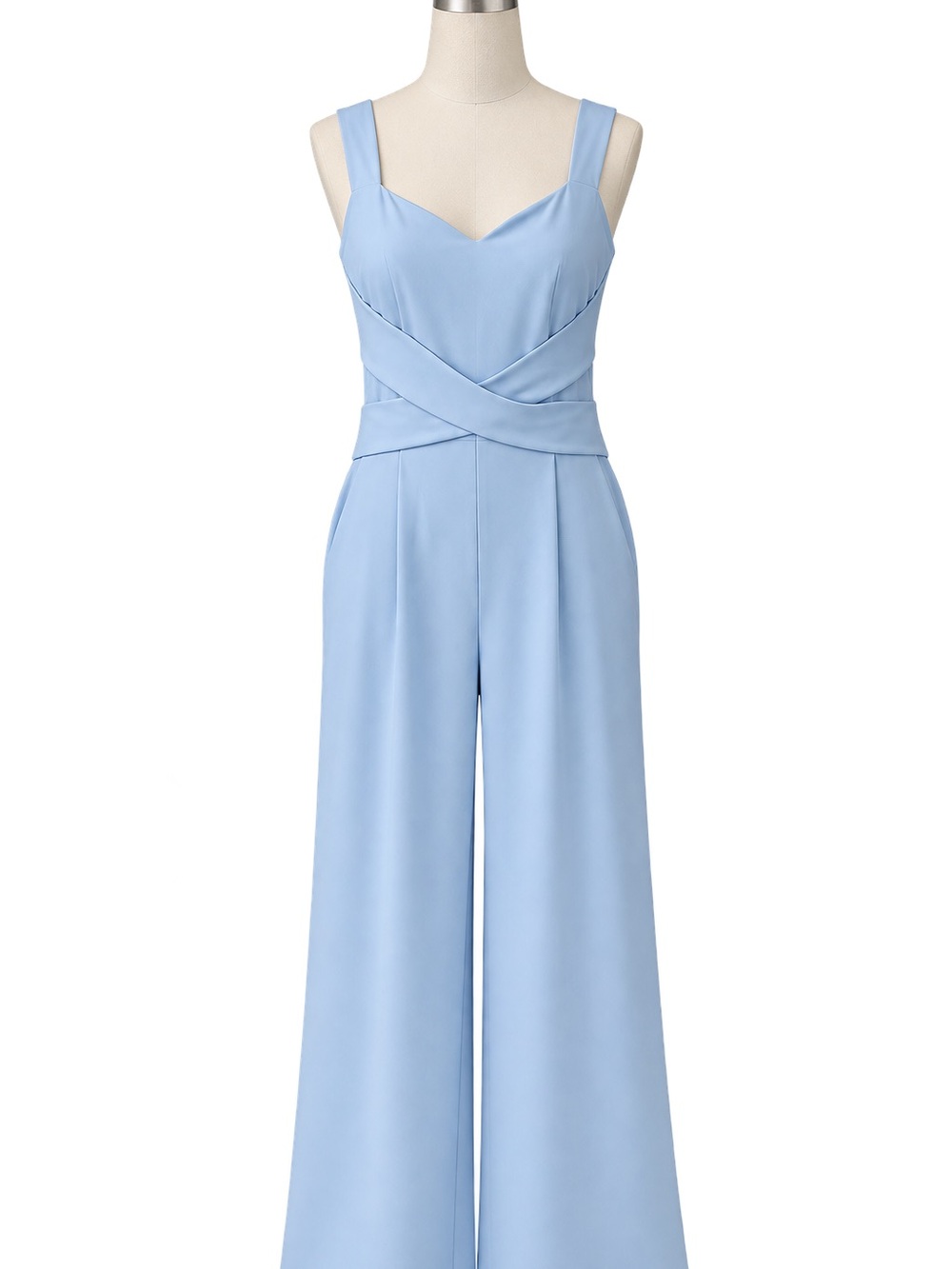 Halara Light Blue Wide-Leg Jumpsuit